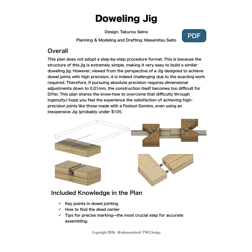 Doweling Jig plan – DIY precision dowel joint jig
