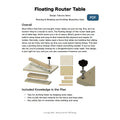 Floating Router Table