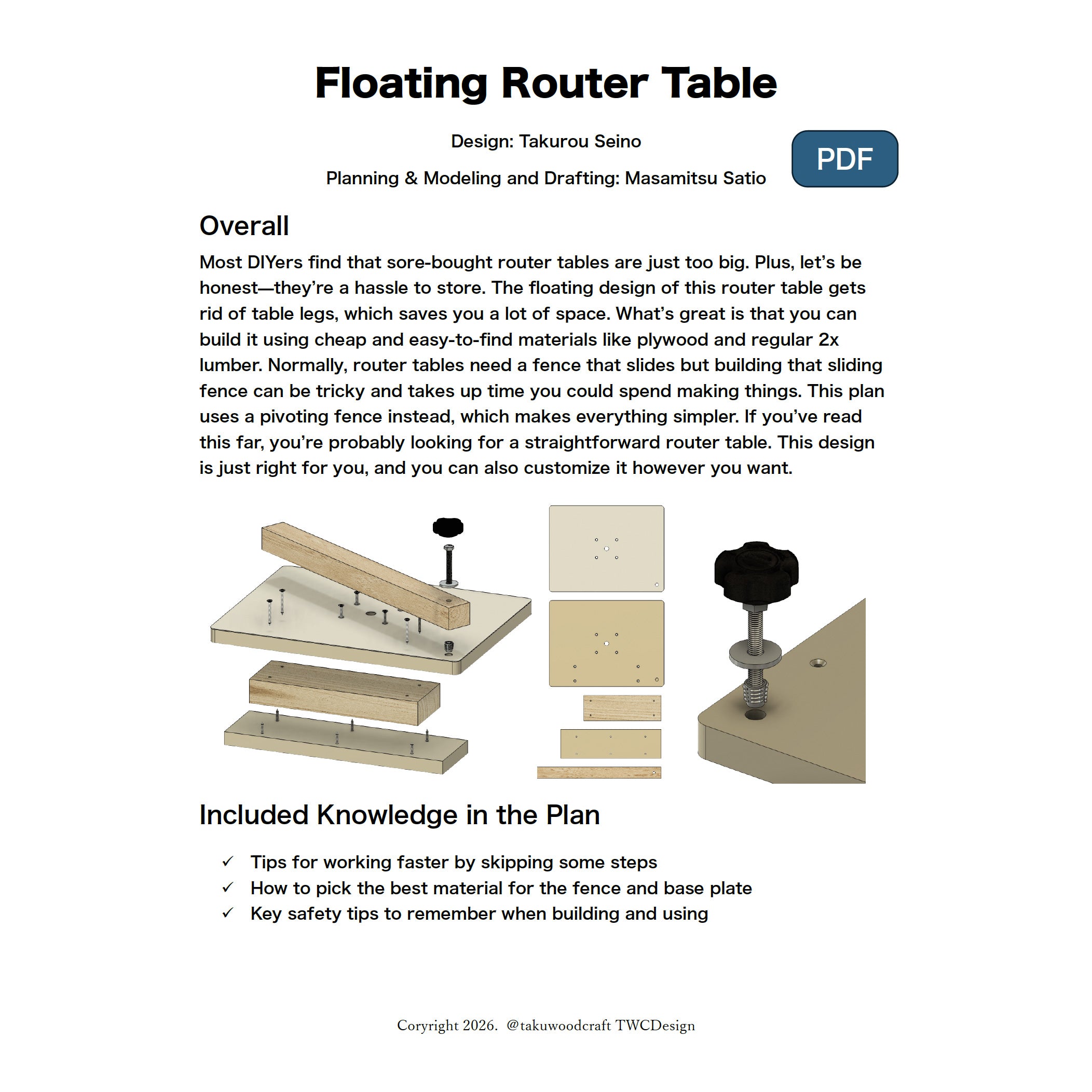 Floating Router Table